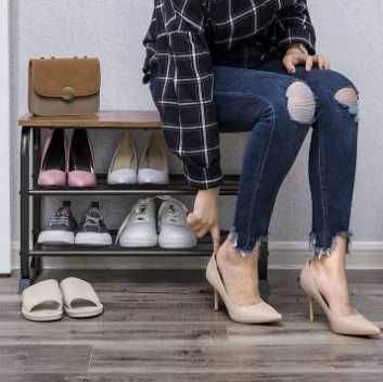 NOWA Szafka Na Buty Półka z Siedziskiem do Domu Rustykalna