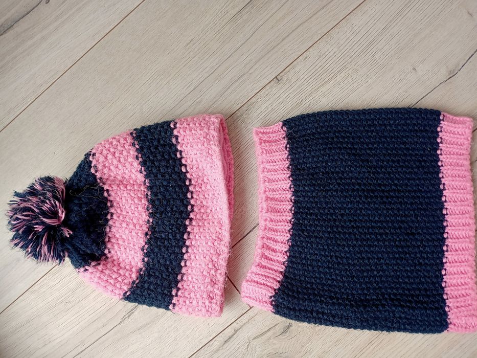 Czapka + komin dziewczęca 5.10.15