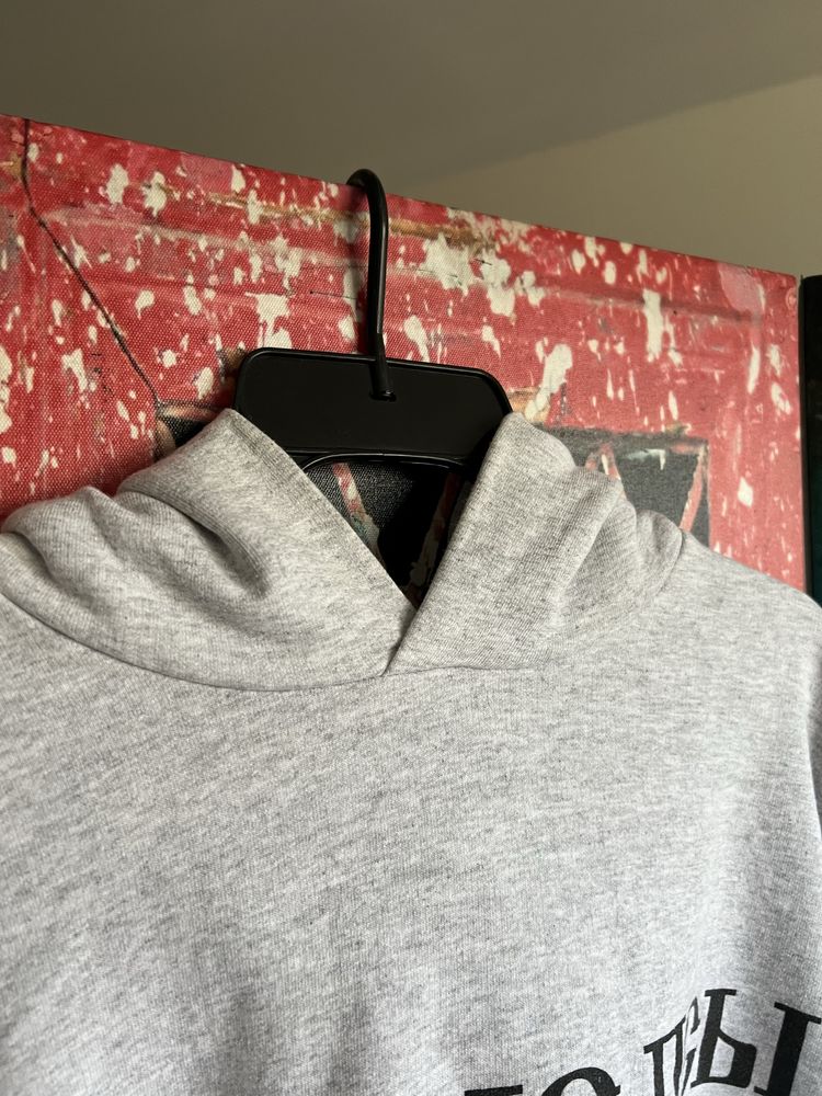 Szara bluza z kapturem Black Dogs hoodie Yzy Yeezy x Gosha Rubchinskiy