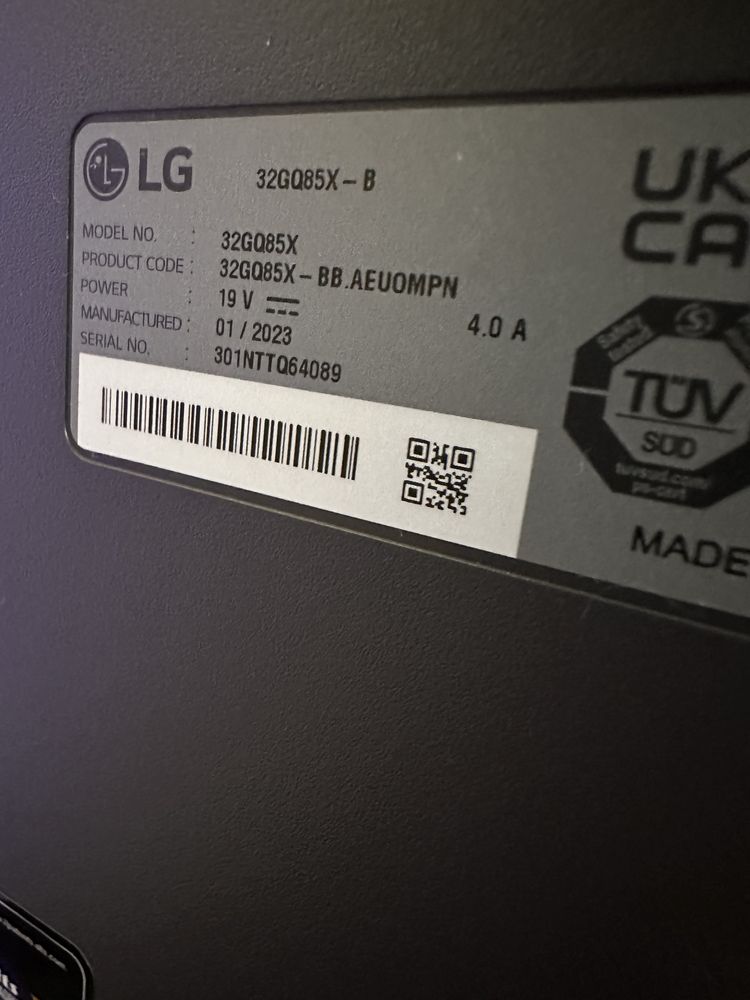 Монитор LG UltraGear 32GQ85X B привезен с Америки Qhd 260HZ