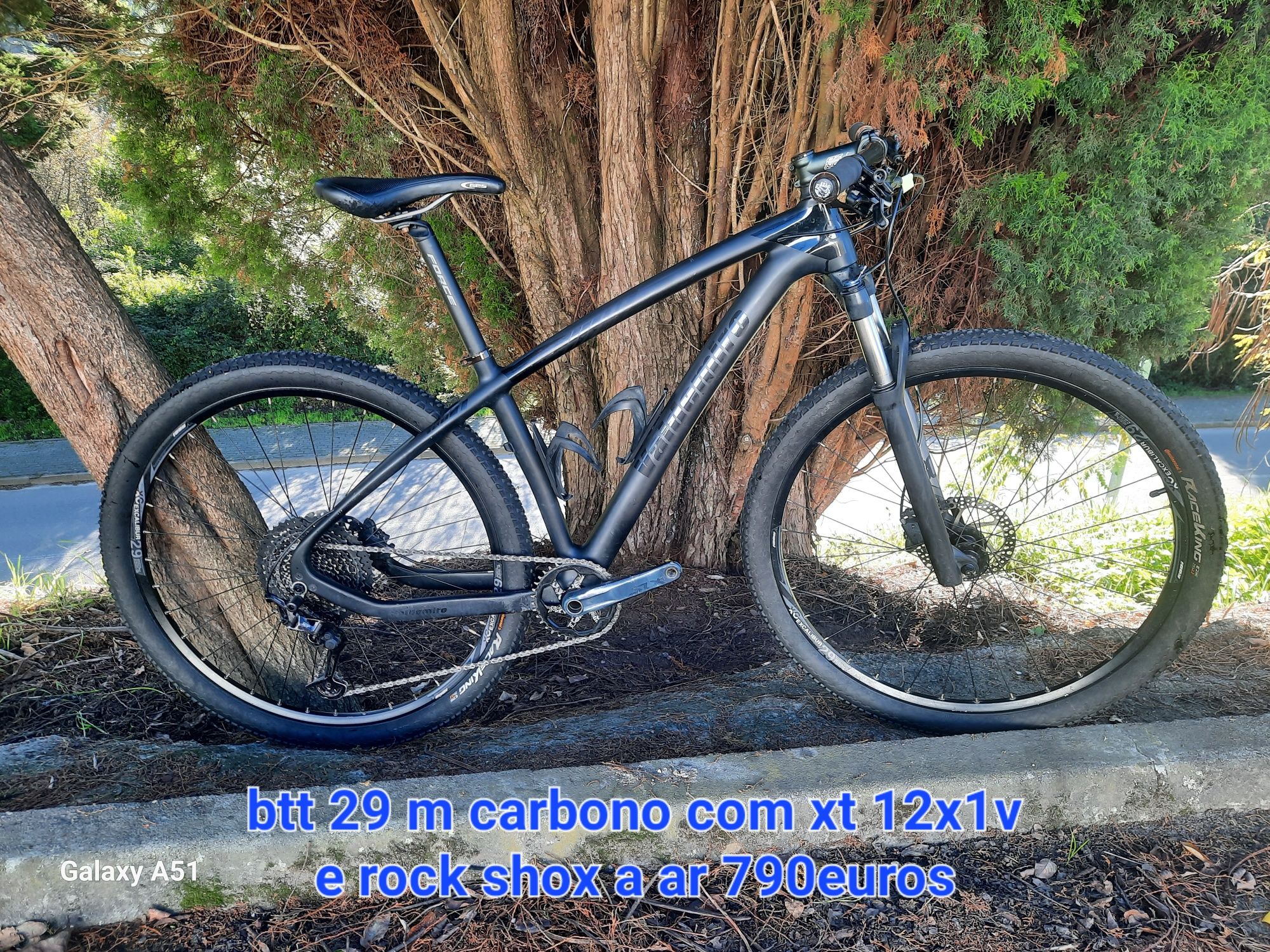 Btt 29 carbono xt 12x1v com xt e rock shox