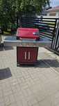 Grill gazowy ogrodowy Landmann Triton PTS 3.1 bordowy 13kW 3+1 używany