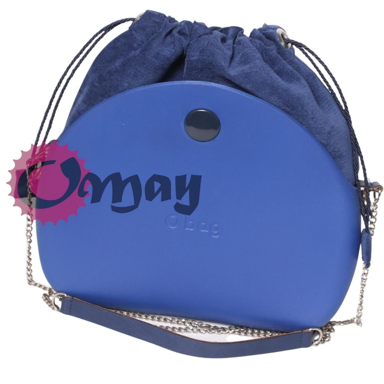 organizer OBAG MOON LIGHT worek elegancki welur granat atrament OMAY