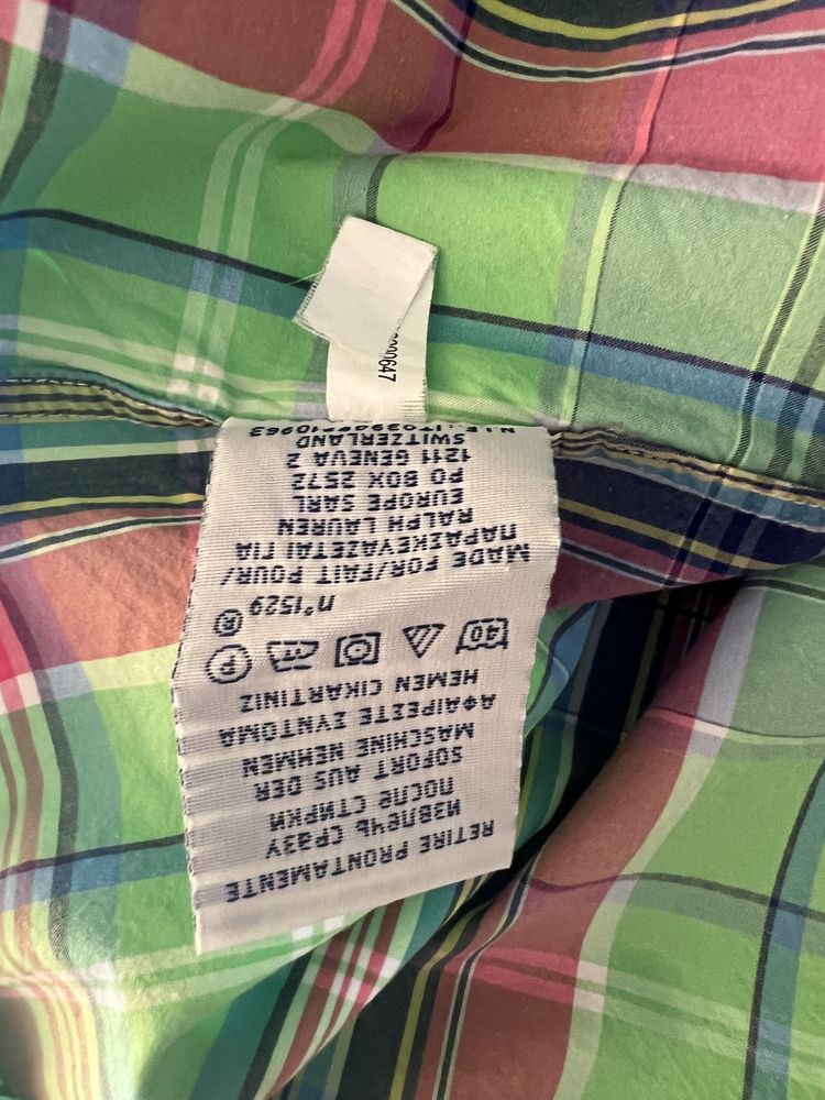 Męska koszula w kratę Ralph Lauren XL