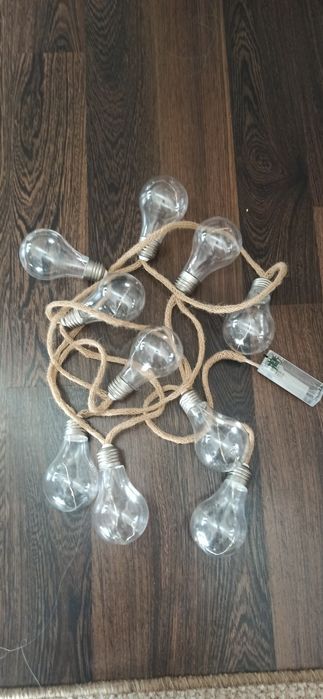 Lampki żarówki girlanda w stylu boho