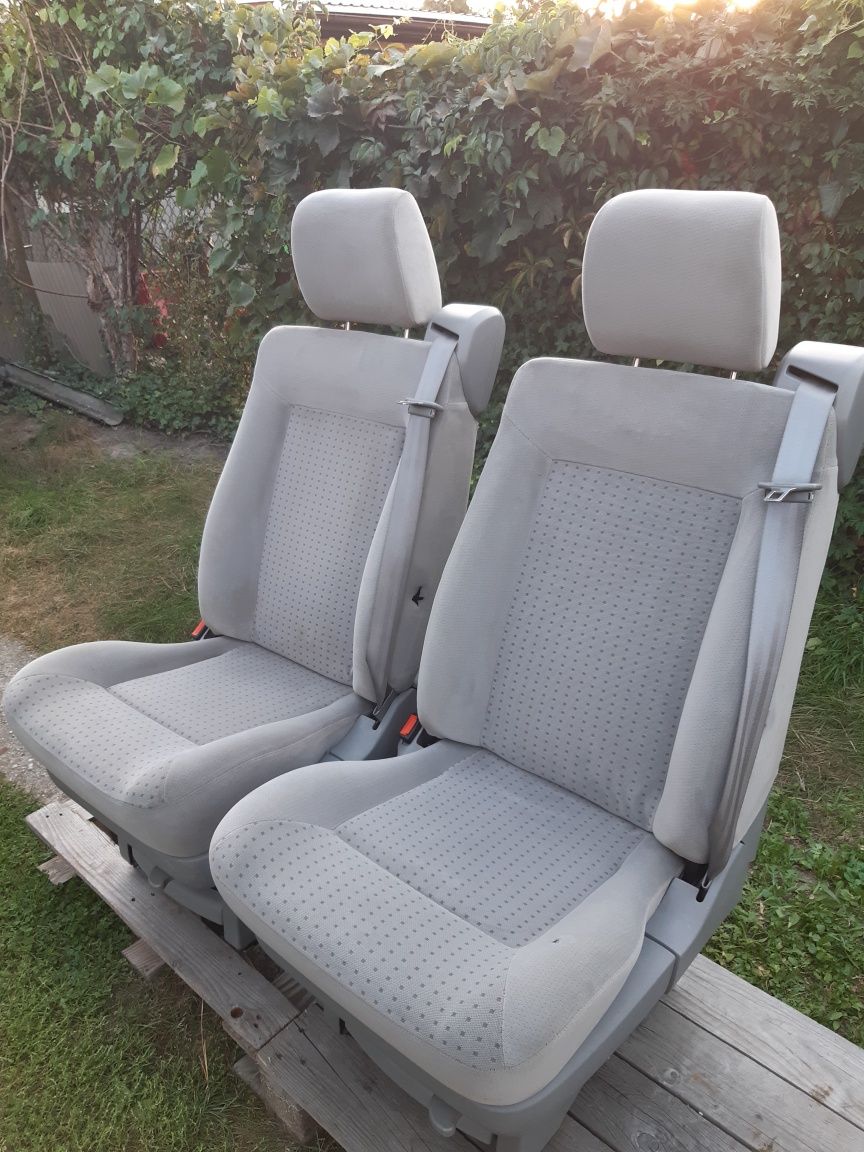 Fotele VW T4 Multivan szyny welur Caravelle obrotowe Transporter