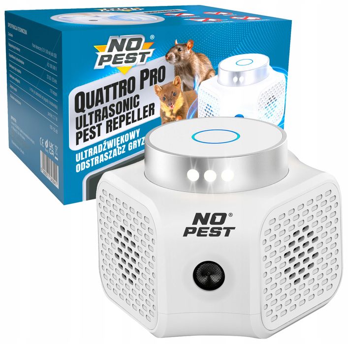 Odstraszacz kun, szczurów, myszy ultradźwiękowy No Pest® Quattro Pro
