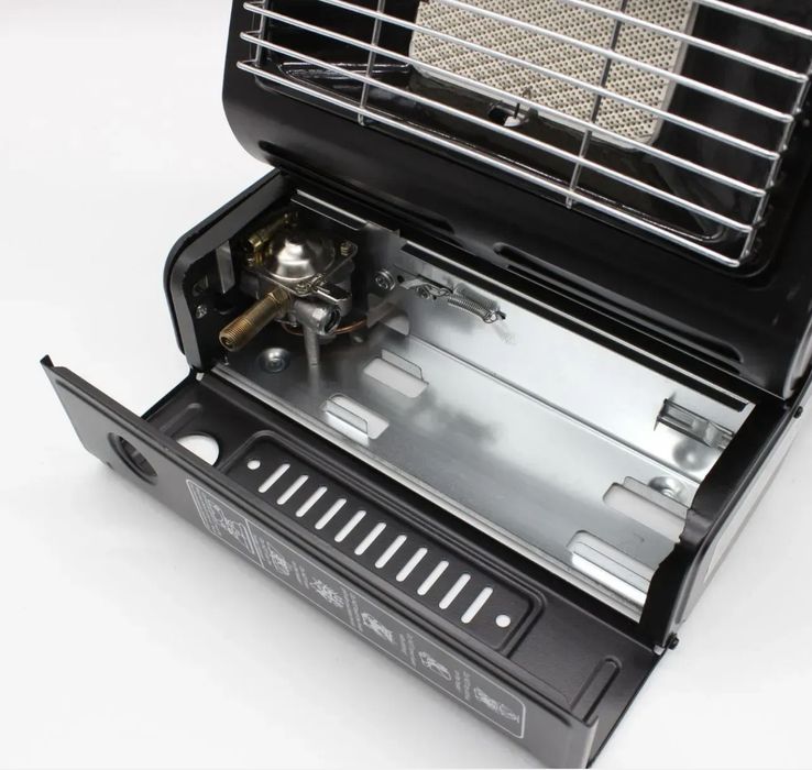 Газовий обігрівач плита, газова плита 2в1 Happy Home 1300Вт.