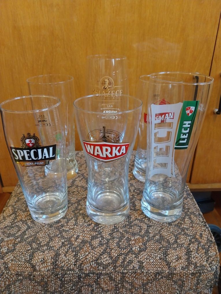 Pokale do piwa 0,5L różne kompanijne