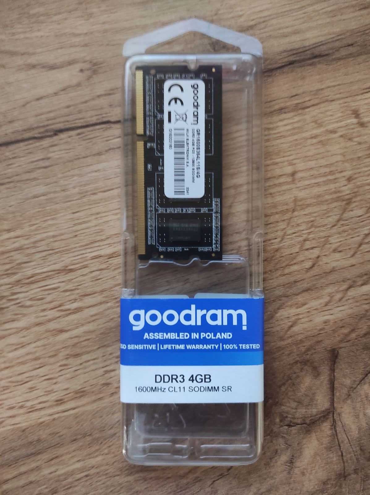 Оперативна пам'ять Goodram SODIMM DDR3-1600 GR1600S364L11S/4G