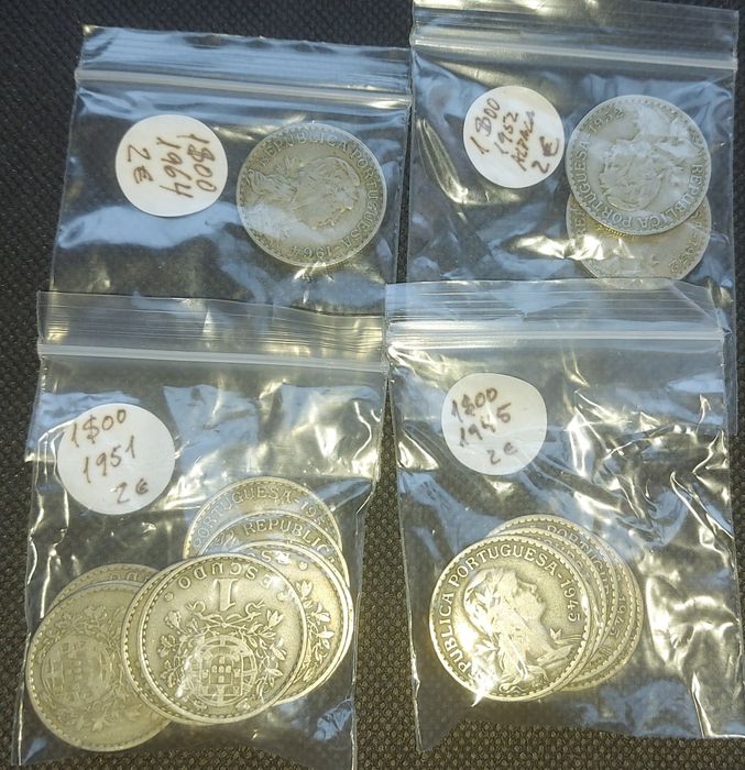 Moedas 1 escudo de 1945 a 1952