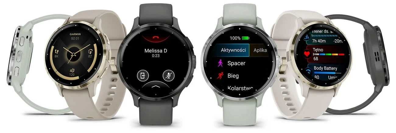 Smartwatch GARMIN Venu 3S Kość słoniowa (Gold/Ivory)