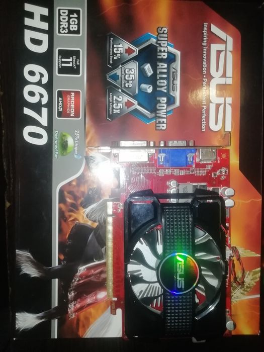 Видеокарта на "запчасти" Amd radeon HD6670