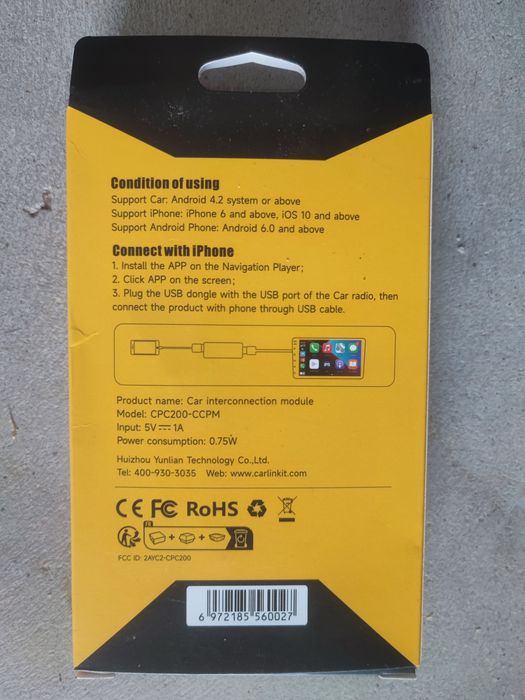 Adaptador Android DVD Player para carro