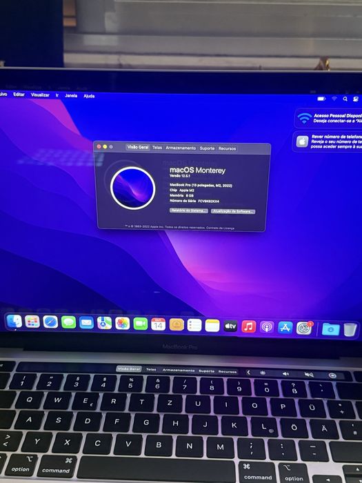 Apple MacBook Pro M2 (2022) – 13,3” | 8GB RAM | 256GB SSD