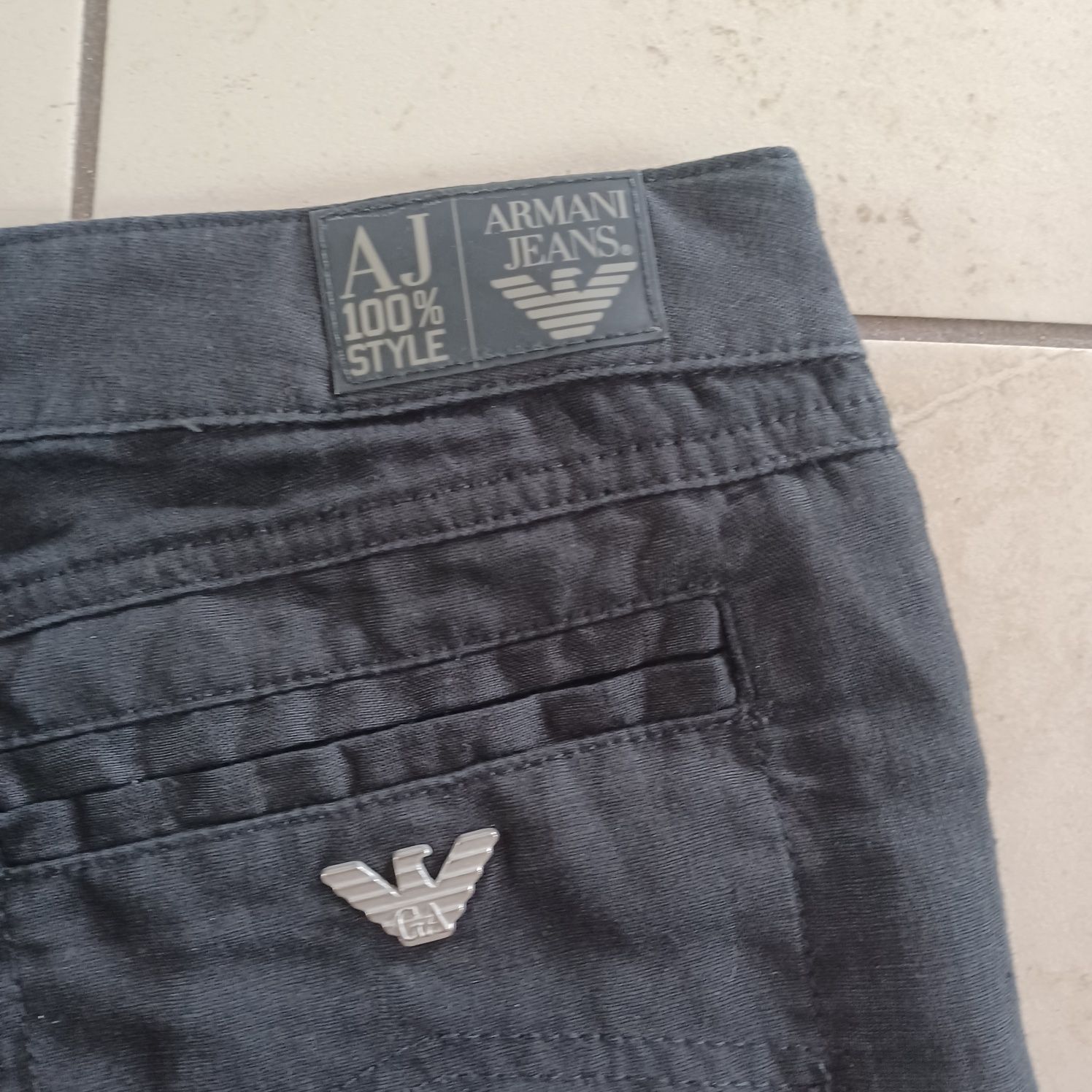 Spodnie Armani Jeans lniane 28/S