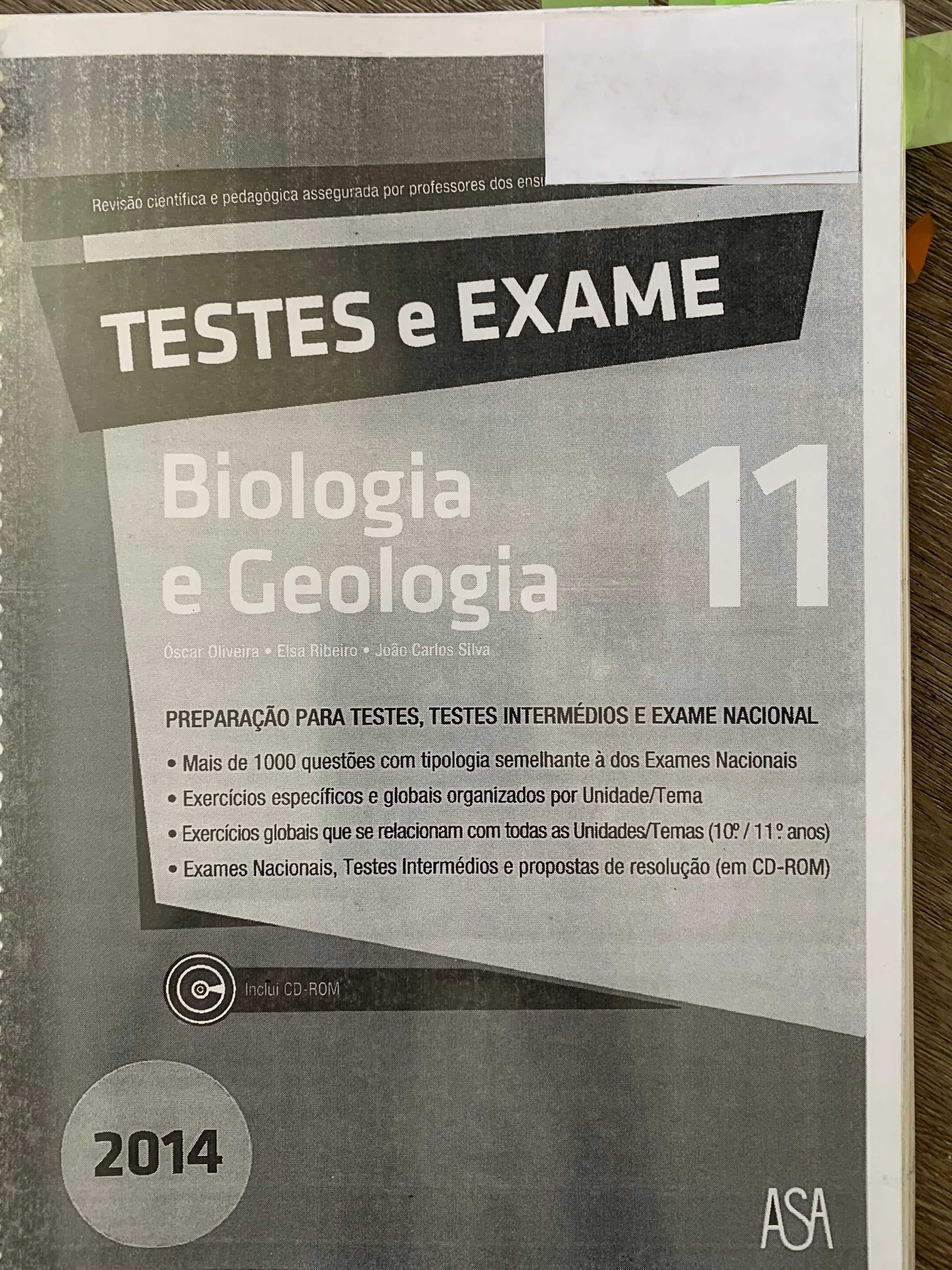 Livros de preparação exame Biologia e Geologia