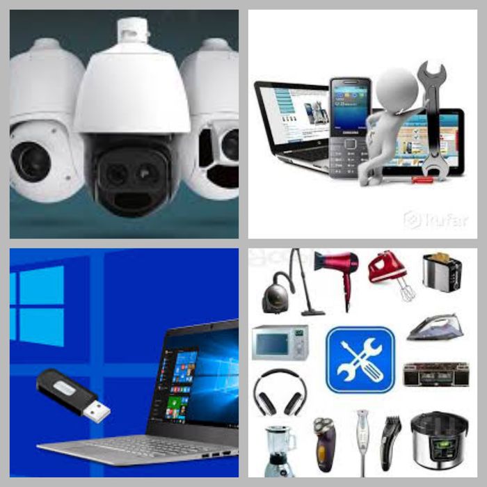 Установка видеонаблюдения, электротехнические работы, бытовой техники