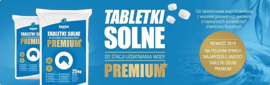 Sól w tabletkach do uzdatniania wody KAMSOL PREMIUM 25kg