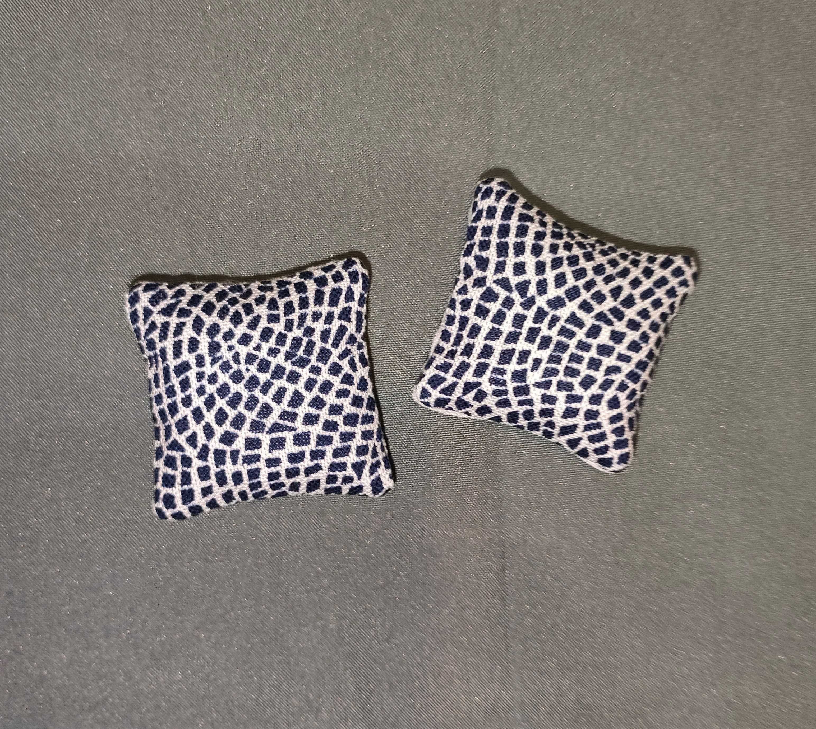 Poduszka Mini dla Lalek Dekoracyjna dwukolorowa Handmade 2 szt.