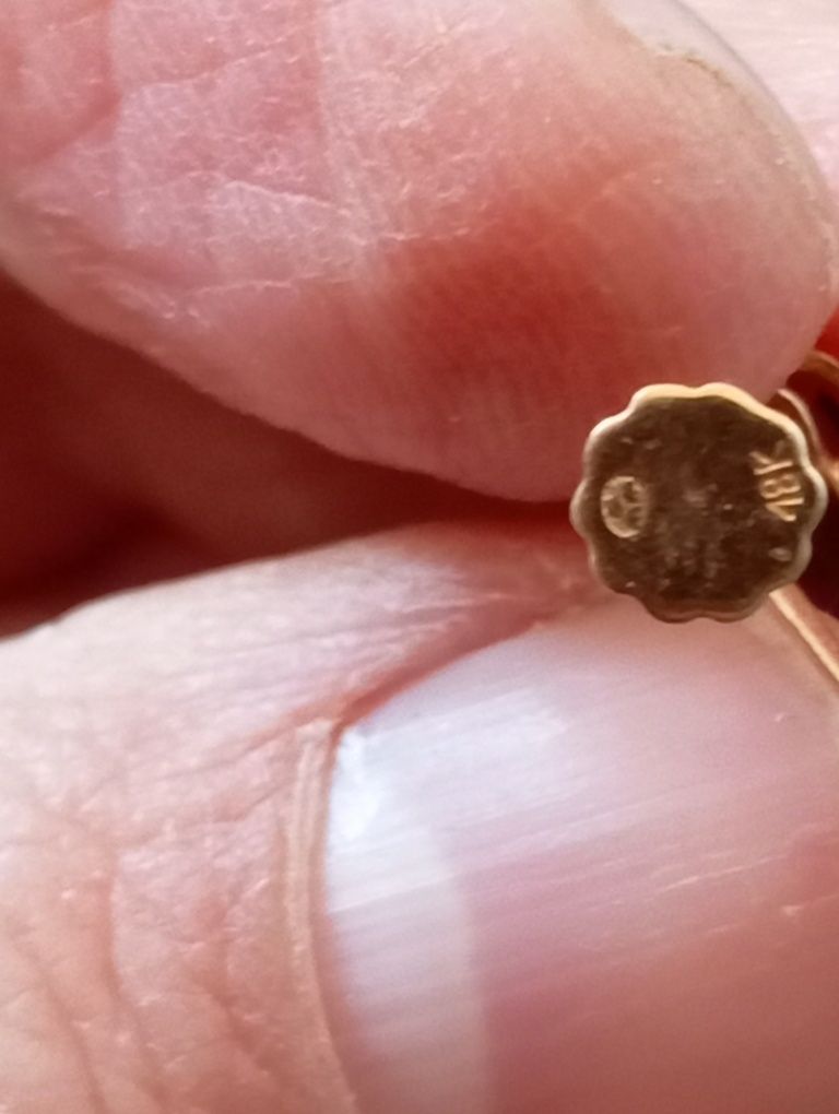 Przedwojenne klipsy sygnowane złoto 18K i 3 szwedzkie korony z 1928