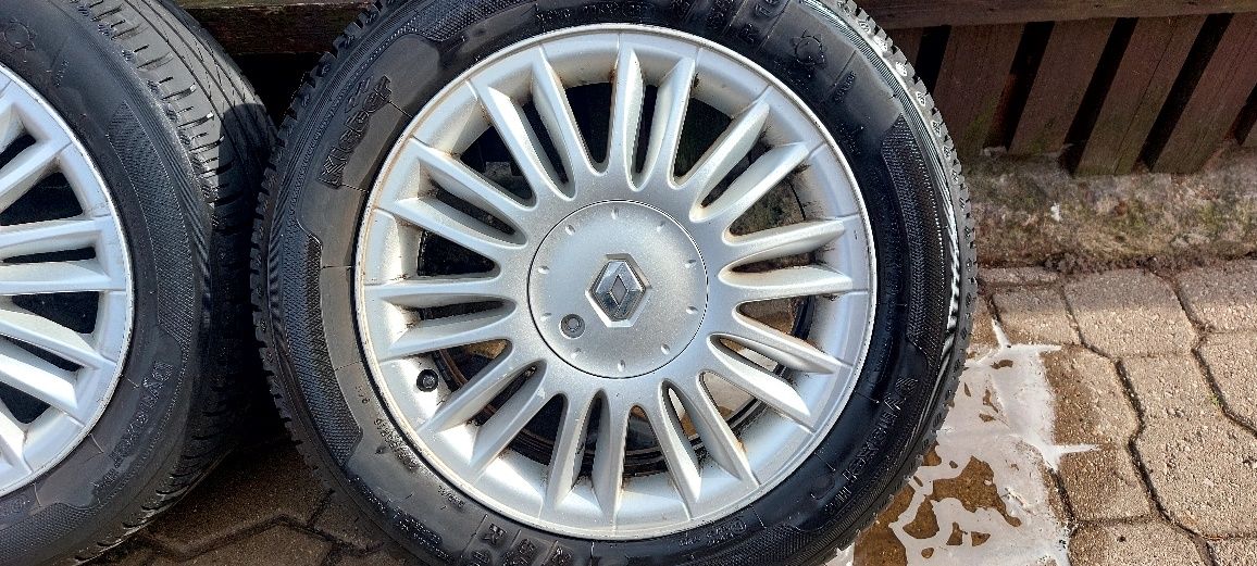 Alufelgi 16 renault + opony 205/55/16 4x10 60,1 20/21rok