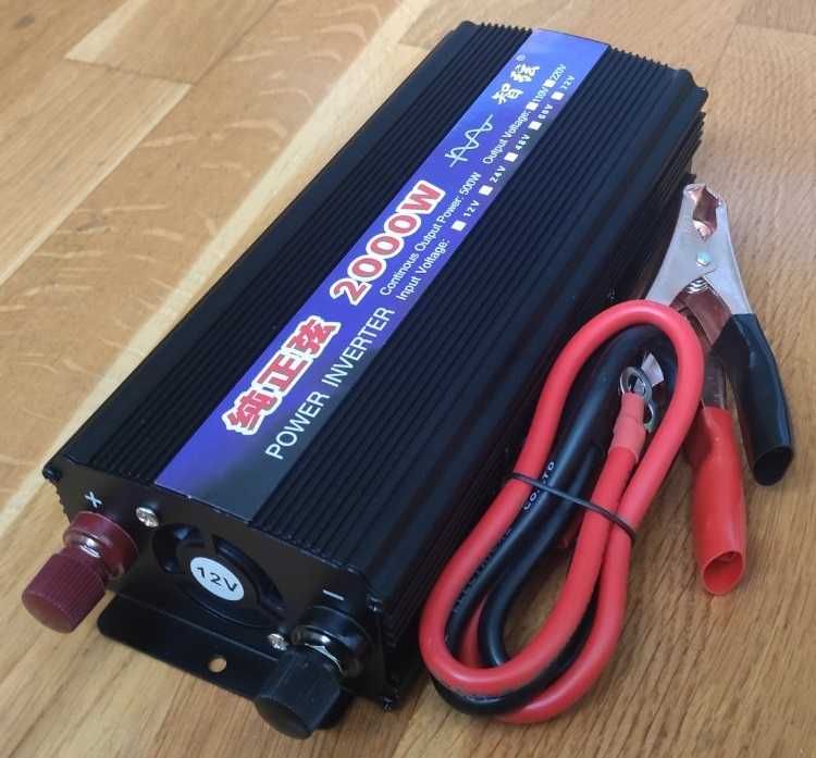 Перетворювач напруги с чистим синусом 12\220 2000W в наявності