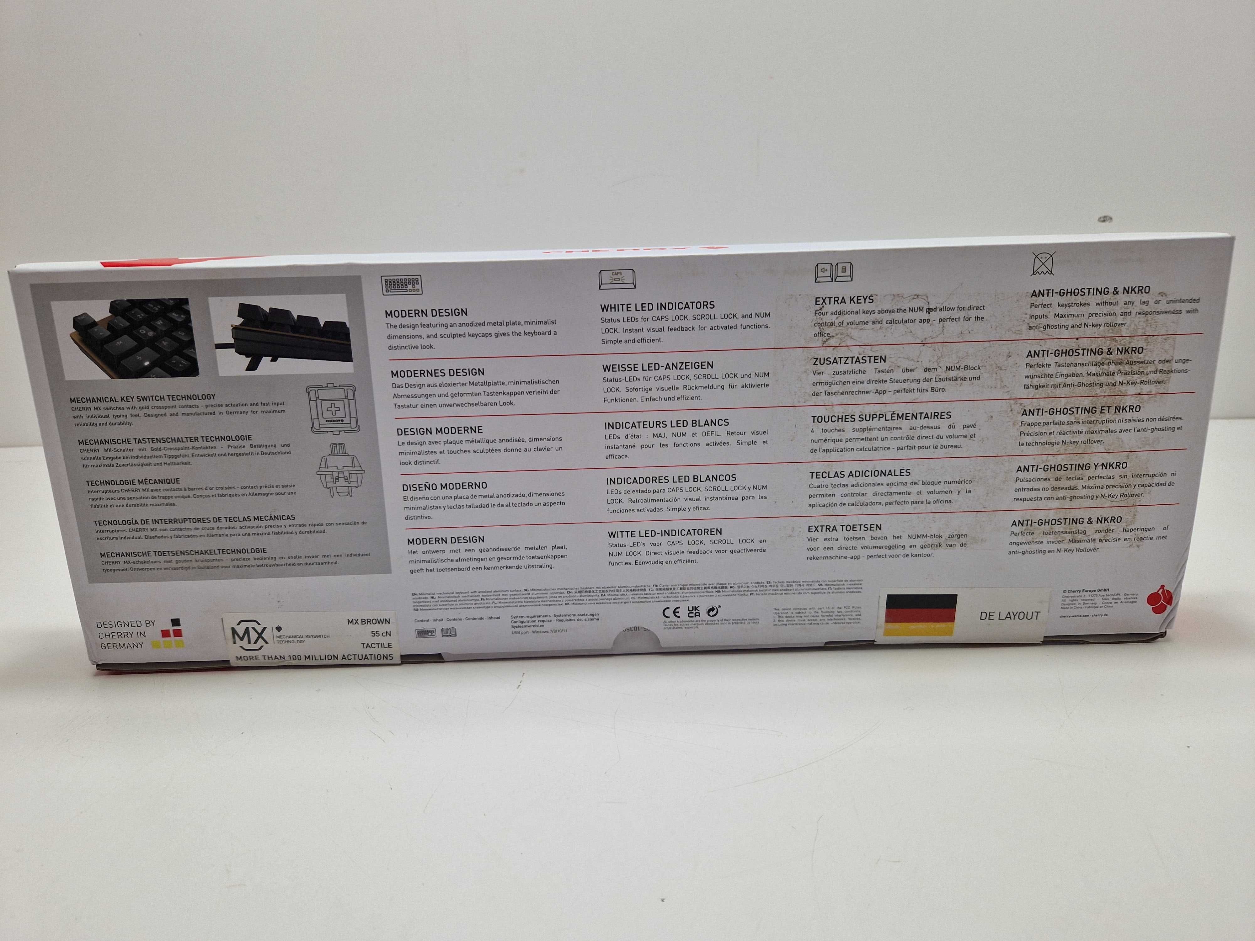 Cherry KC 200 MX, mechaniczna klawiatura biurowa QWERTZ DE