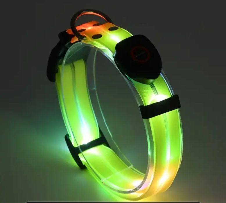 Świecąca obroża dla psa ładowana na USB