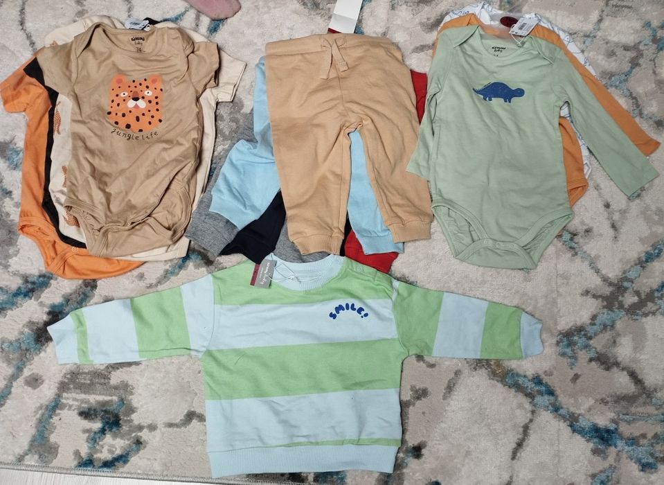 Paka ciuszków dla chłopca rozmiar 74