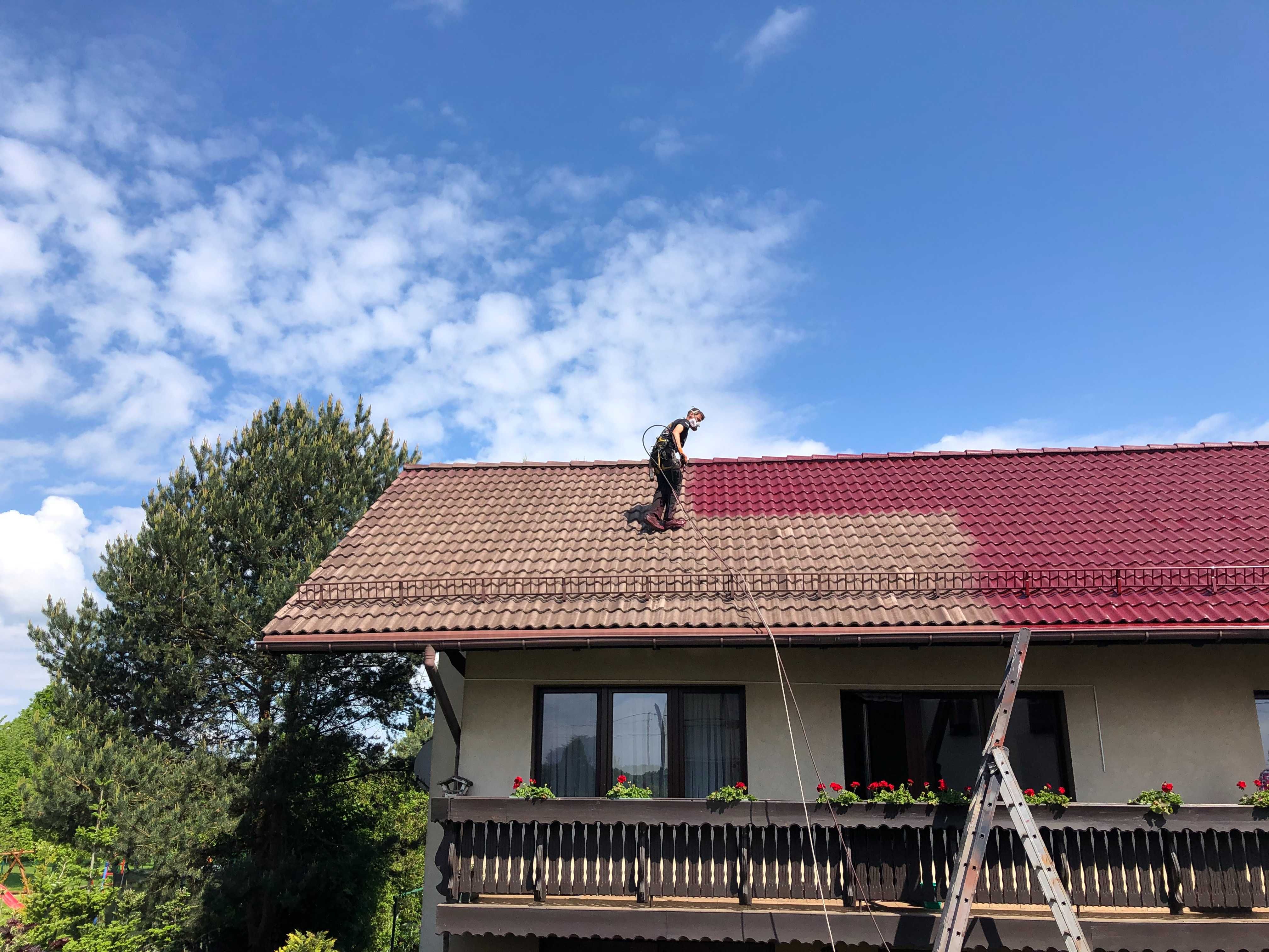 Malowanie oraz Mycie Dachów i elewacji / montaż rynien - darmowa wycen