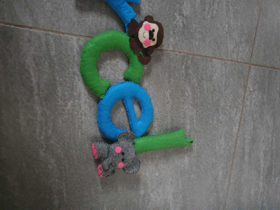 Napis z imieniem własnoręcznie wykonane