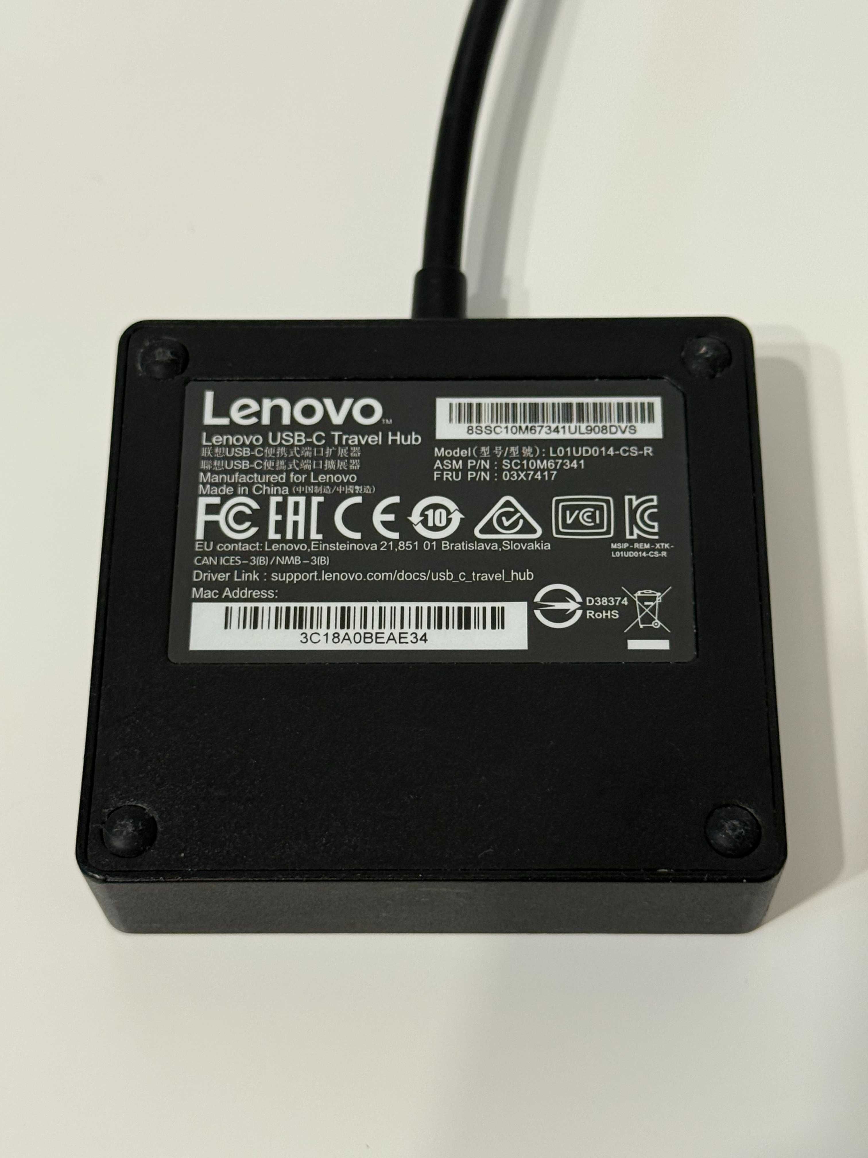 Lenovo USB-C Travel Hub - mini stacja dokująca