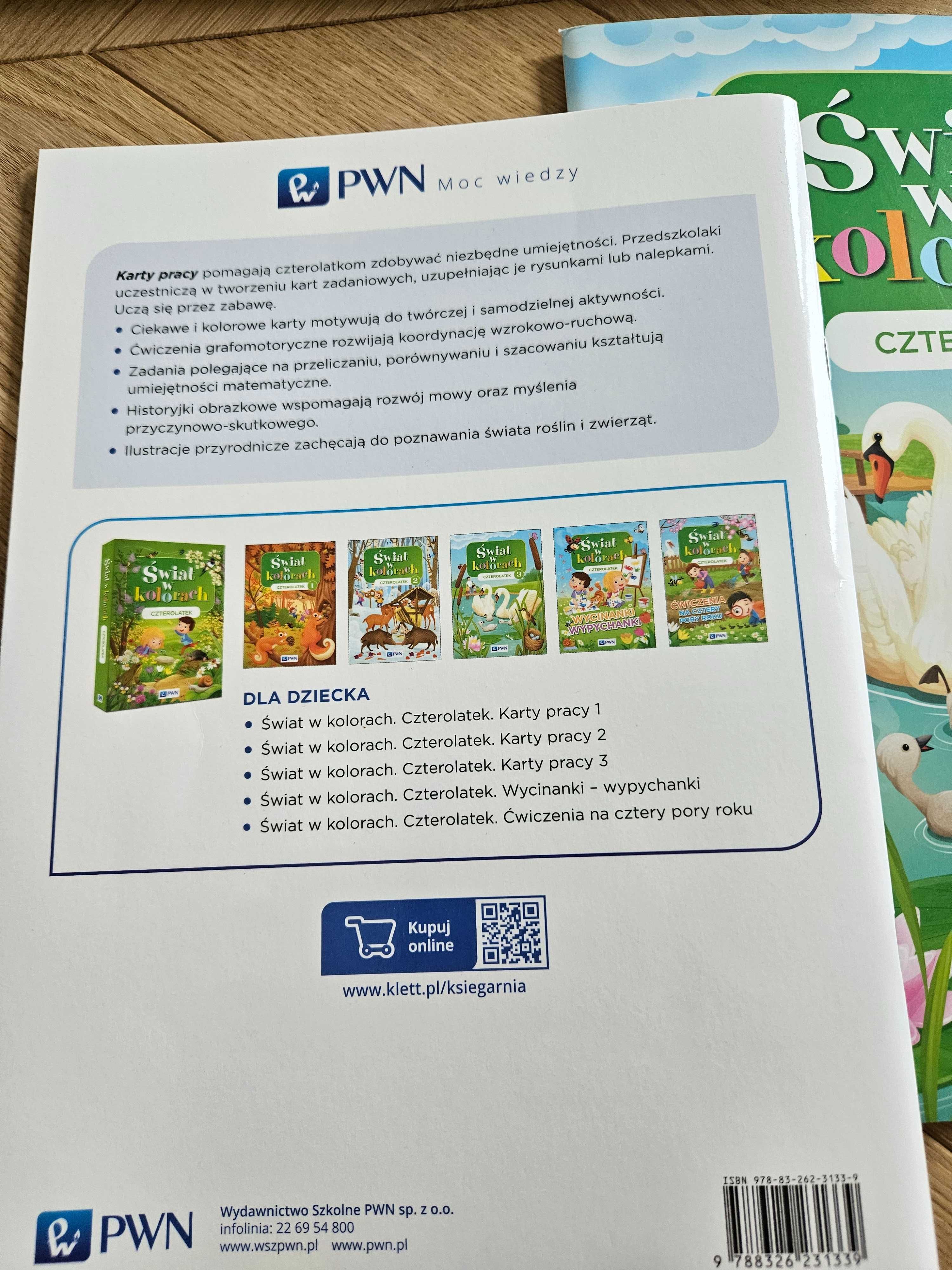 Świat w kolorach - Karty pracy dla 4 latka