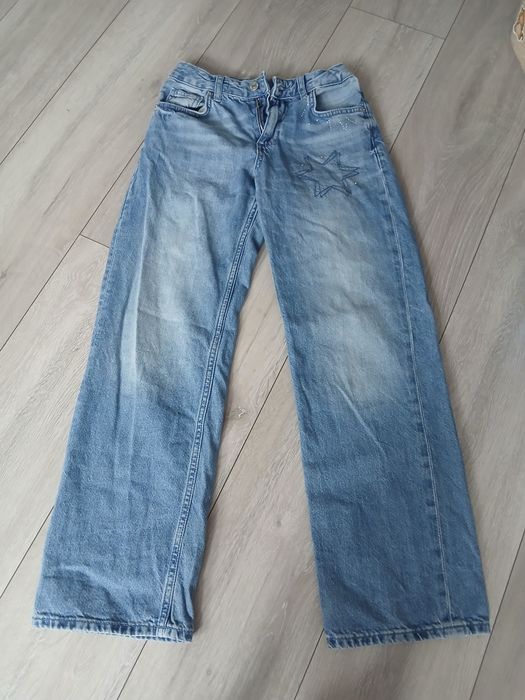 Szerokie spodnie jeansowe