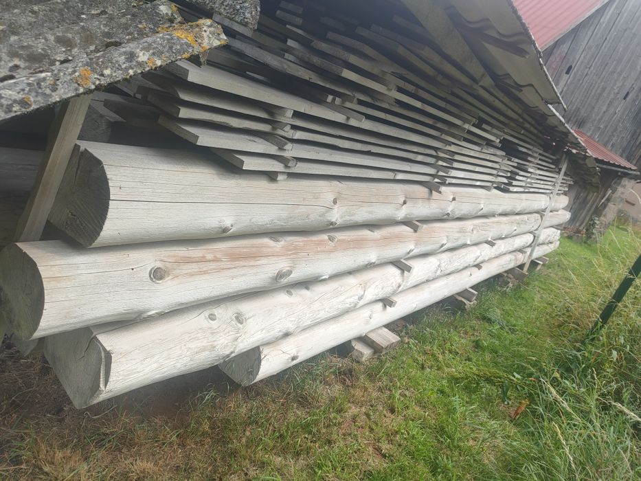 Belki brusy księżycowe bele bale drewniane świerkowe