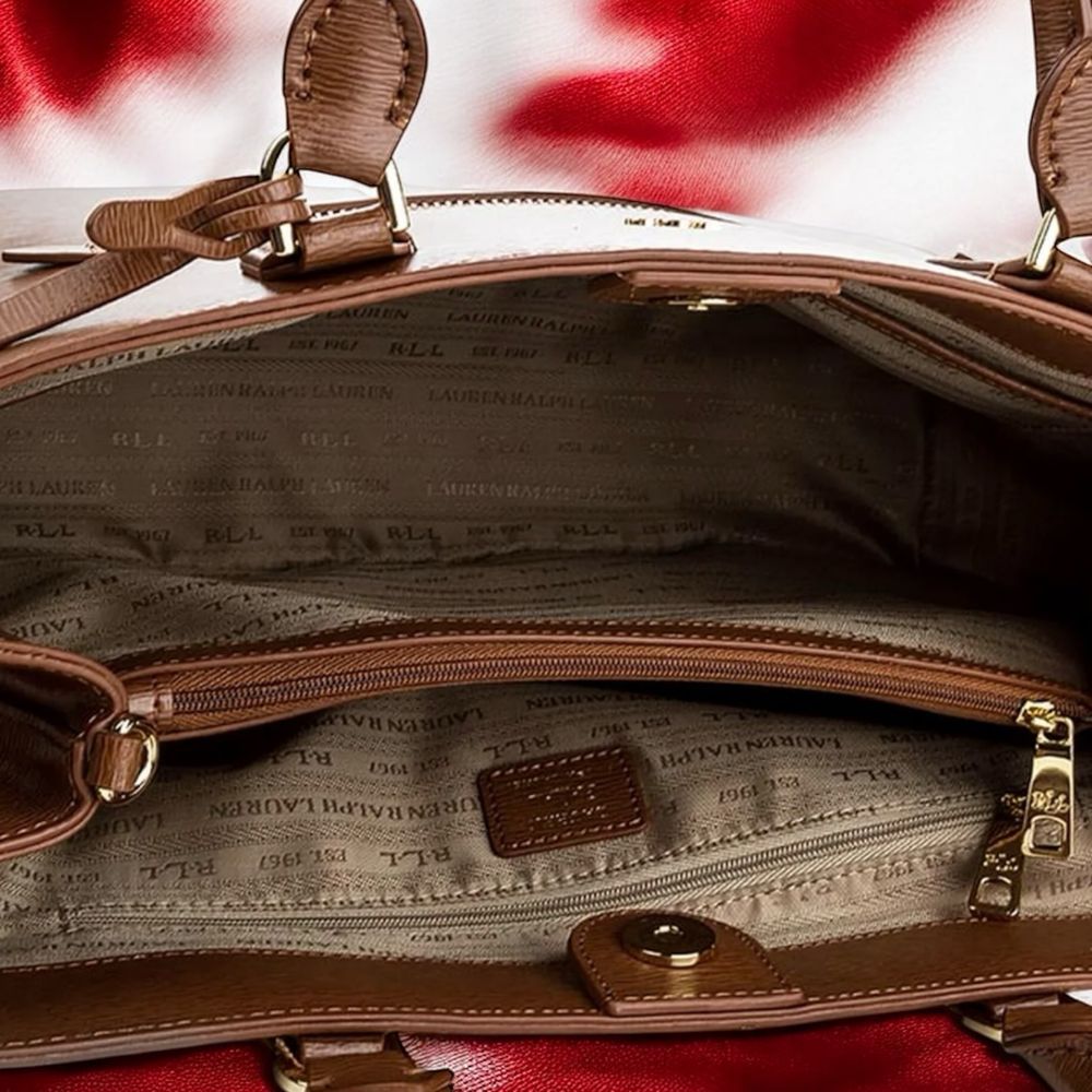 Lauren Ralph Lauren – Elegancka torebka shopper ze skóry naturalnej No