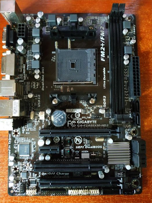 Материнка FM2+ Gigabyte GA-F2A88XM-HD3