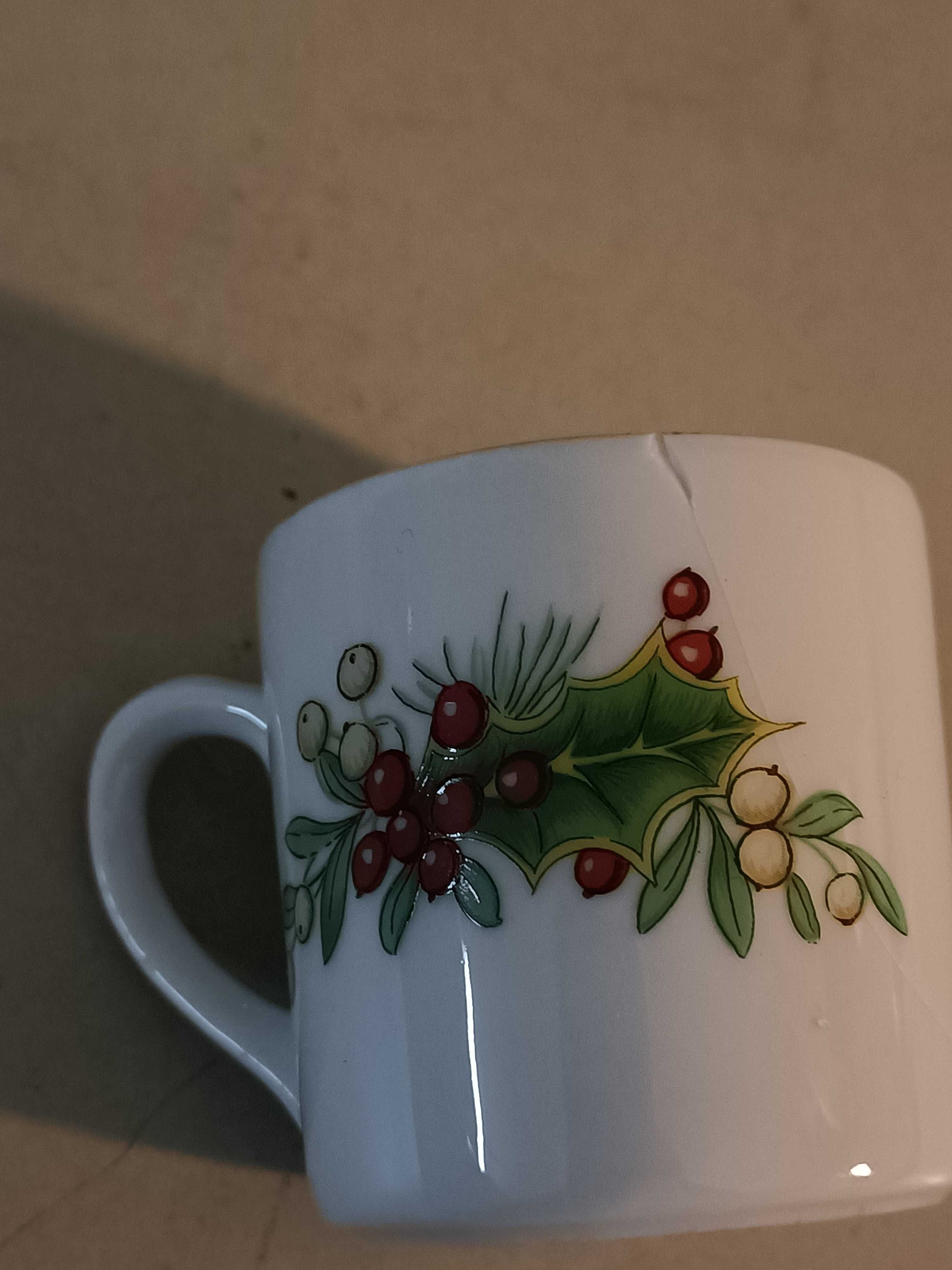 Chávena de café do serviço da Vista Alegre de Natal Christmas Magic