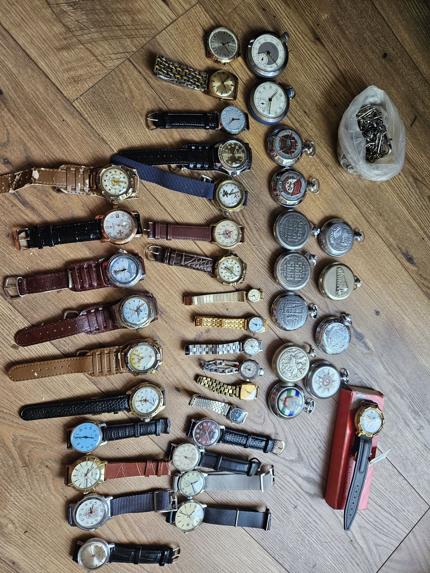 41 rosyjskich zegarków mechanicznych Vostok, Poljot, Pobieda, Zaria