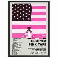 Lul Uzi Vert Pink Tape Plakat Obraz z albumem prezent