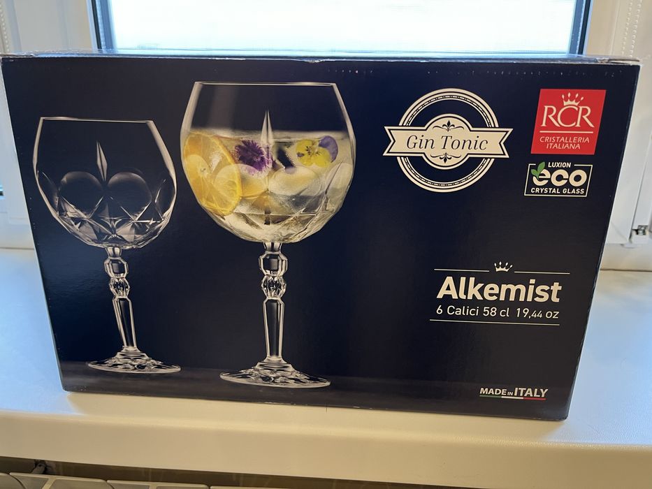 Набір келихів RCR "ALKEMIST GIN TONIC GOBLET", 6 шт., нові
