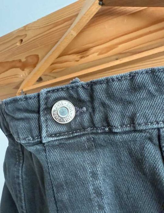 Top damski gorset jeansowe szary Zara Y2K basic seksowny festiwal L/40