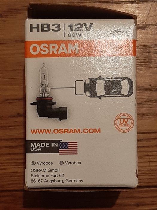 Żarówka Osram HB3 12V