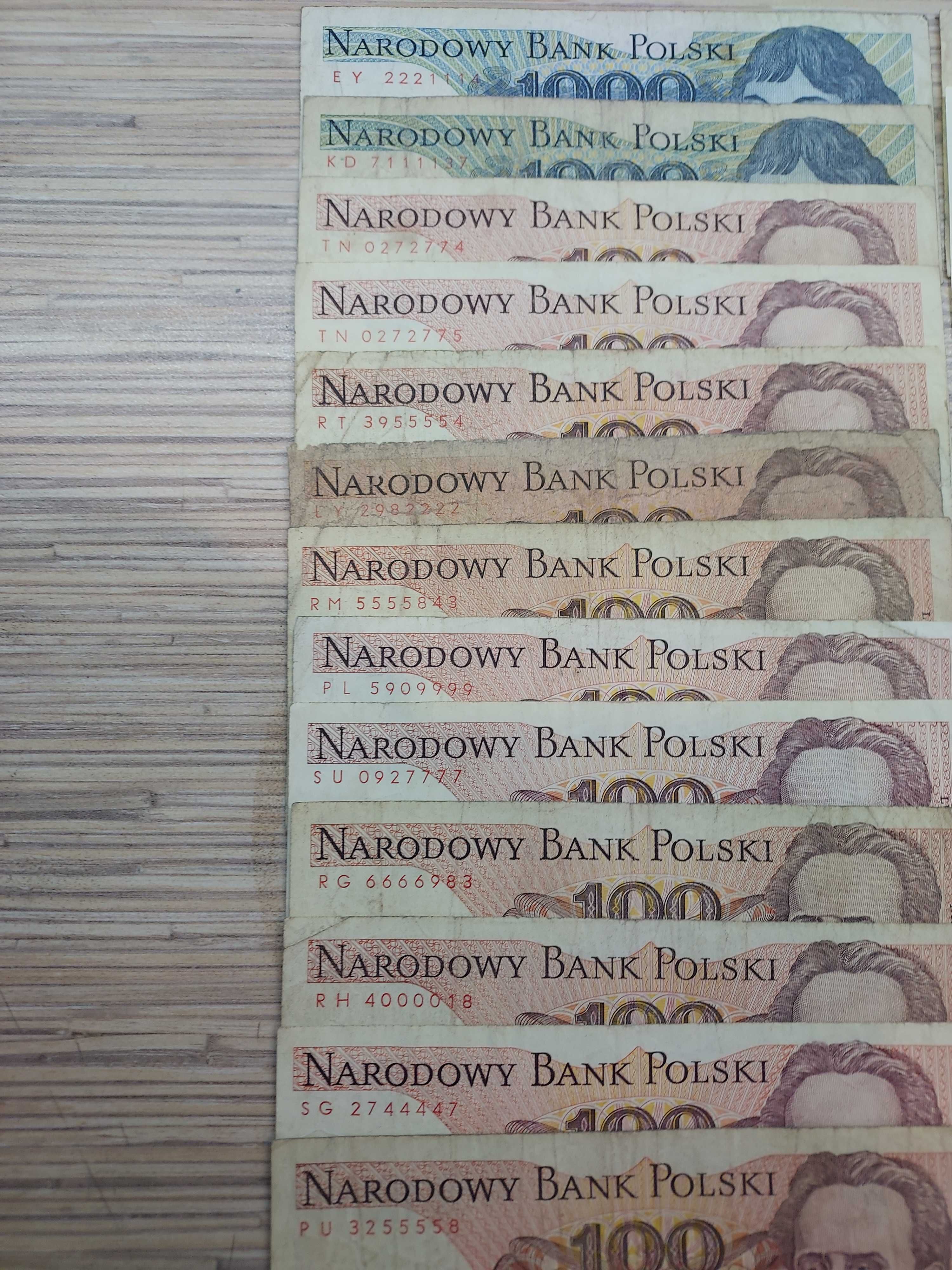 Starocie pamiątki z PRL banknoty niskie i ciekawe numery zamienię