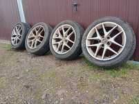 Alufelgi saab opel 5x110 17" + ładne opony
