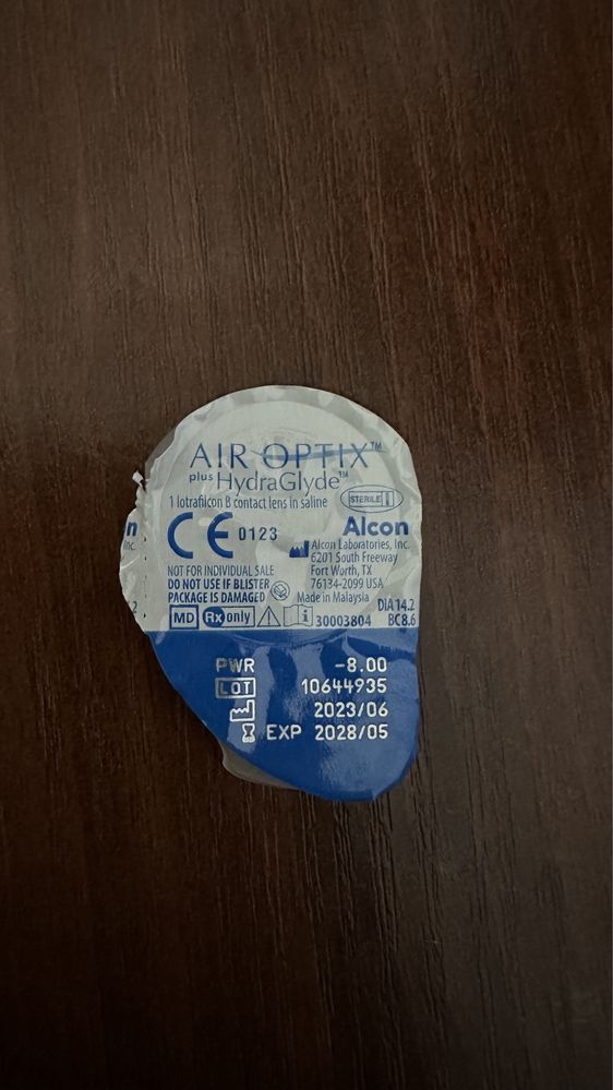 Контактні лінзи Air Optix -8 місячні (пара)