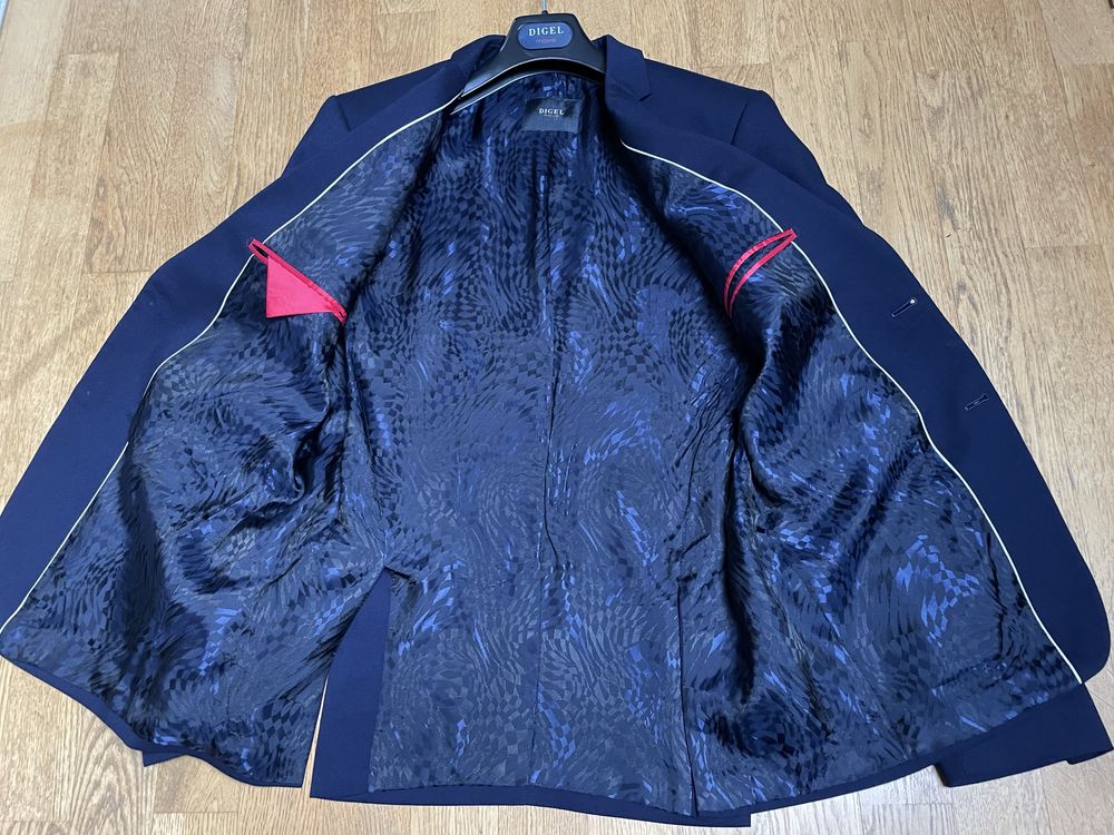 Garnitur Męski DIGEL Slim Fit, wzrost 176-182cm, spodnie 46 (W32)