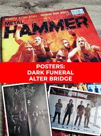 Metal Hammer 2016 - Sabaton, Plakaty: Dark Funeral, Alter Bridge