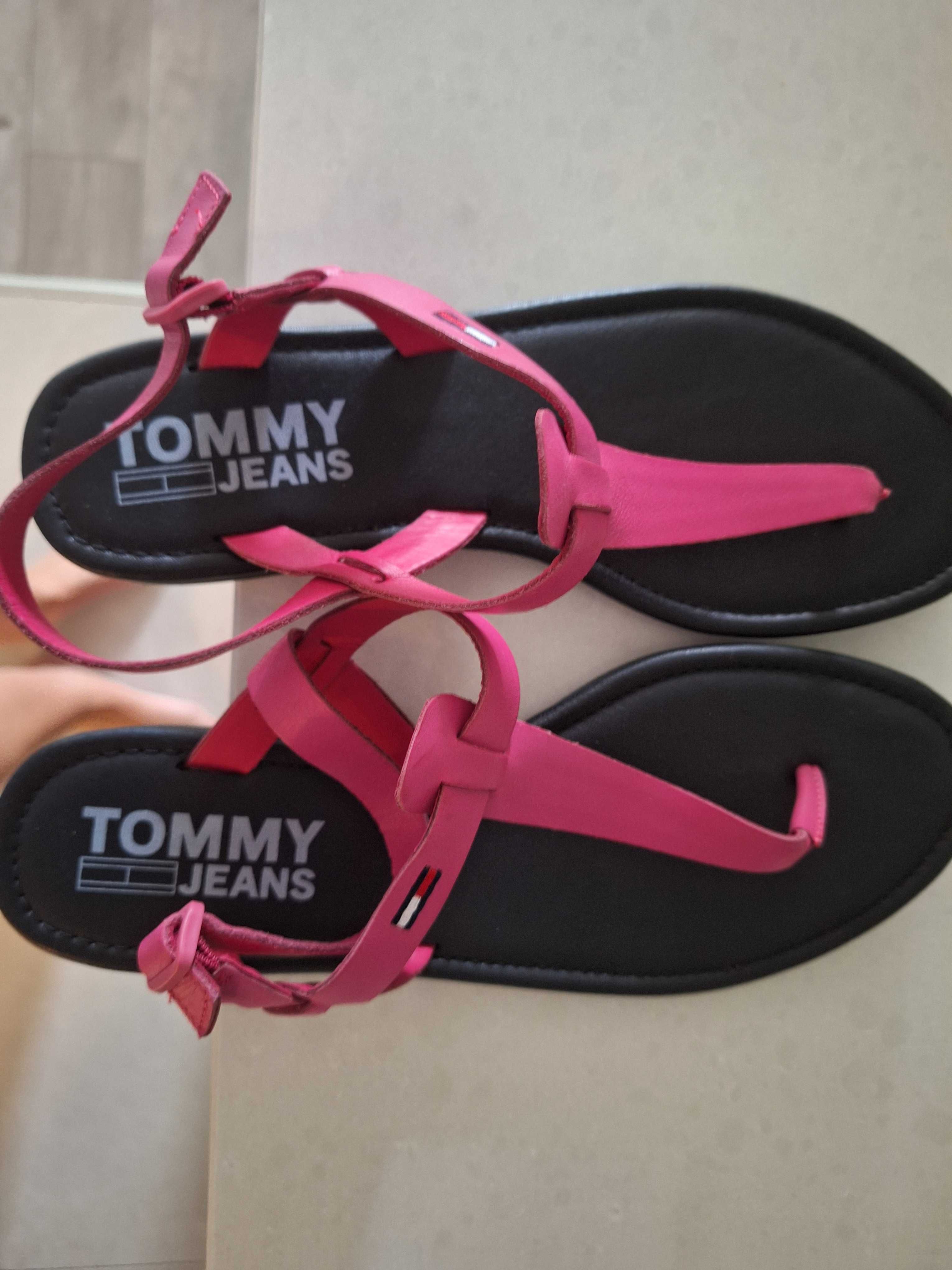 Sandalki tommy hilfiger rozm 41 skorzane